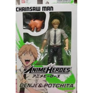 Figura Articulada de Denji Chainsaw Man, Bandai, Línea Anime Heroes